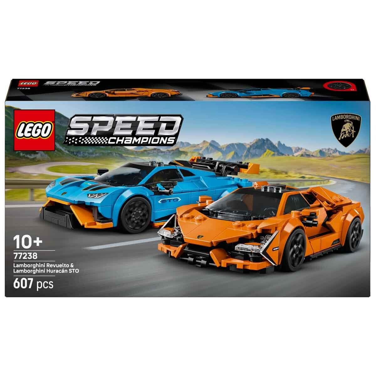LEGO Speed Champions Lamborghini Revuelto ve Huracán STO 77238