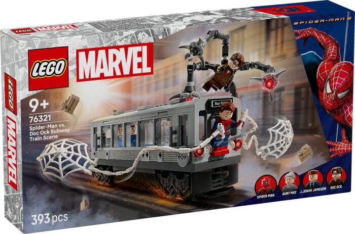 LEGO  Marvel Örümcek Adam ile Doktor Oktopus Metro Sahnesi 76321