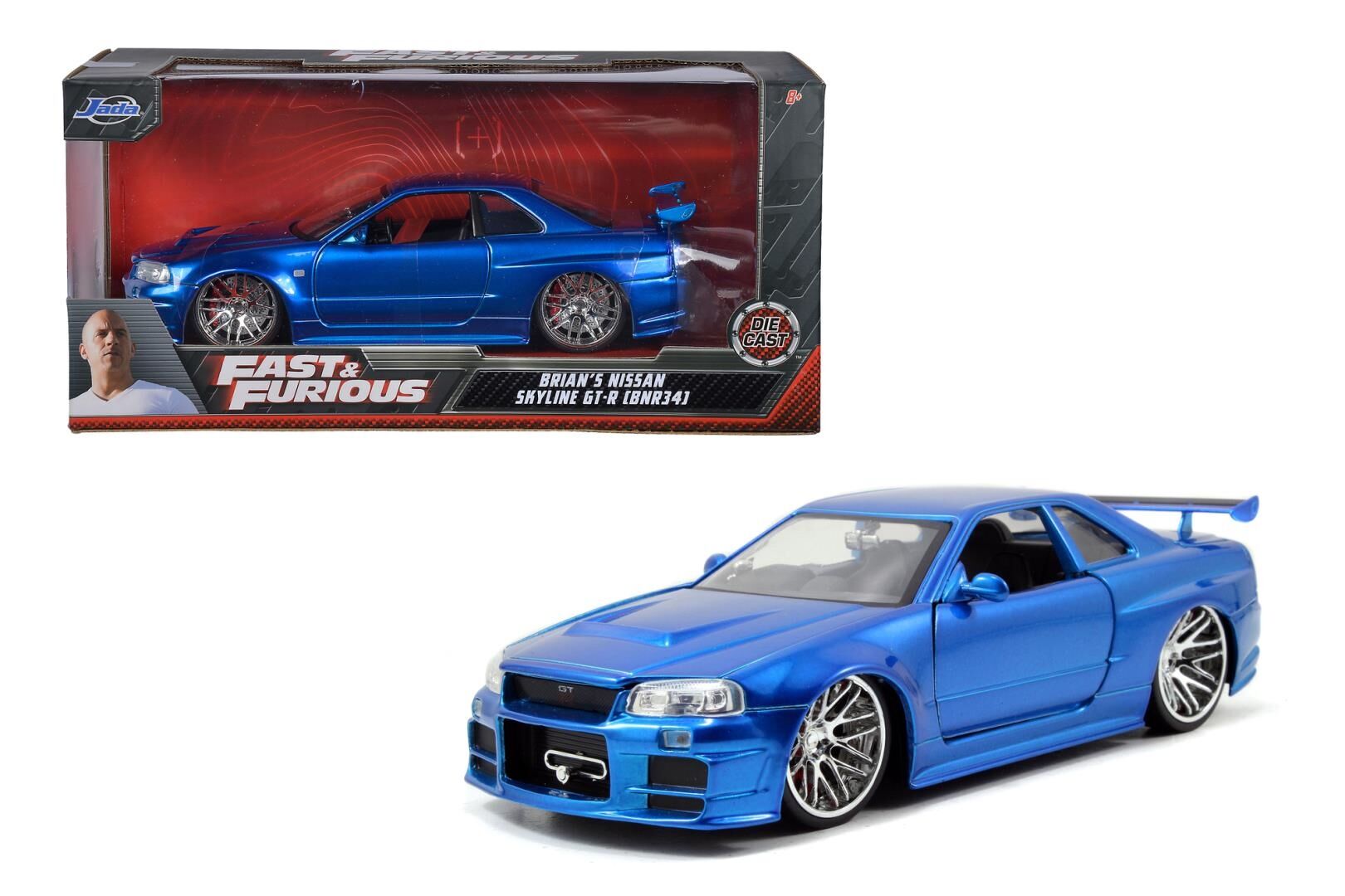 Jada Brian´s Nissan Skyline GT-R (R34) Fast and Furious blue 1:24 253203045/97173
