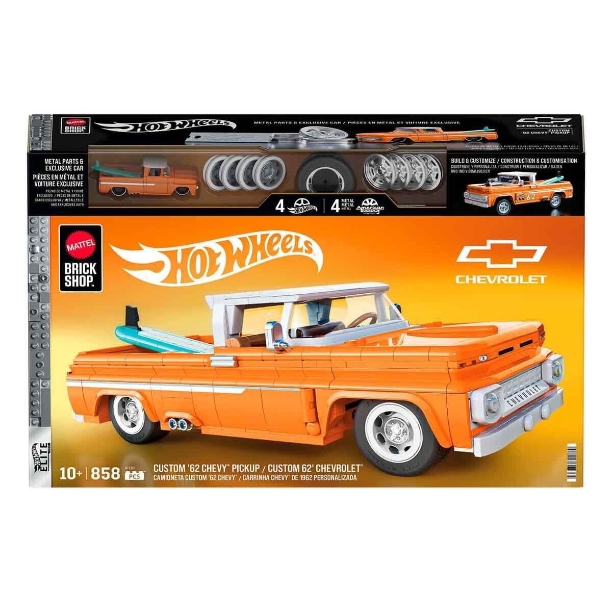 Hot Wheels Elite Serisi Custom '62 Chevy Pickup Araba 858 Parça Yapım Seti JFT20