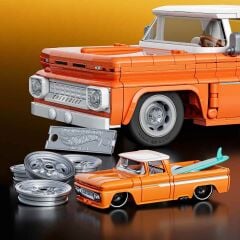 Hot Wheels Elite Serisi Custom '62 Chevy Pickup Araba 858 Parça Yapım Seti JFT20