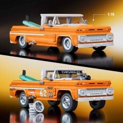 Hot Wheels Elite Serisi Custom '62 Chevy Pickup Araba 858 Parça Yapım Seti JFT20
