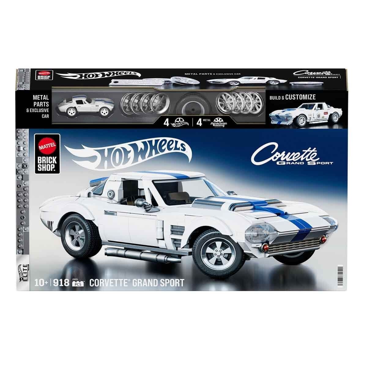 Hot Wheels Elite Serisi Corvette Grand Sport Araba 918 Parça Yapım Seti JGR31