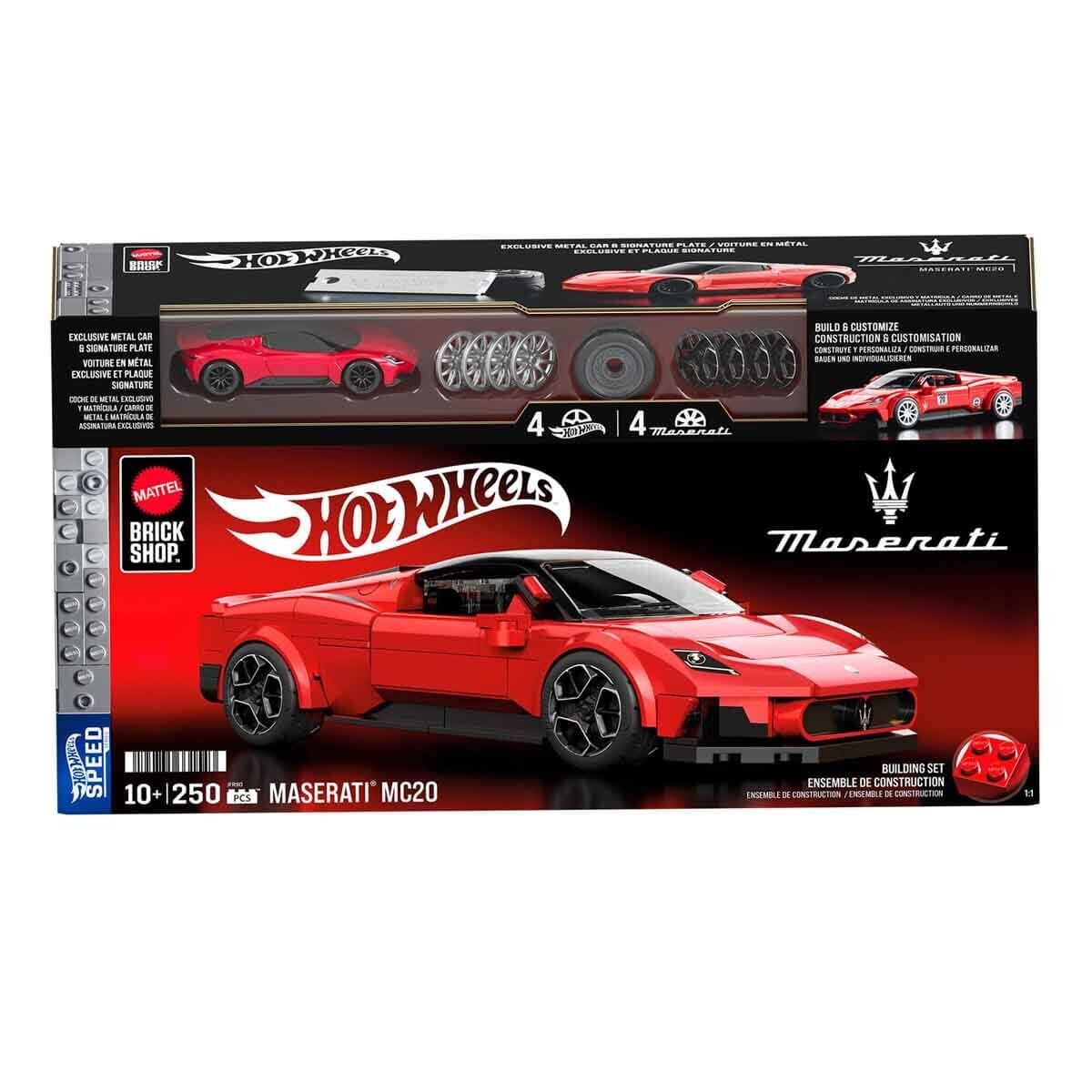 Hot Wheels Speed Serisi Maserati MC20 Araba 250 Parça Yapım Seti JFR90