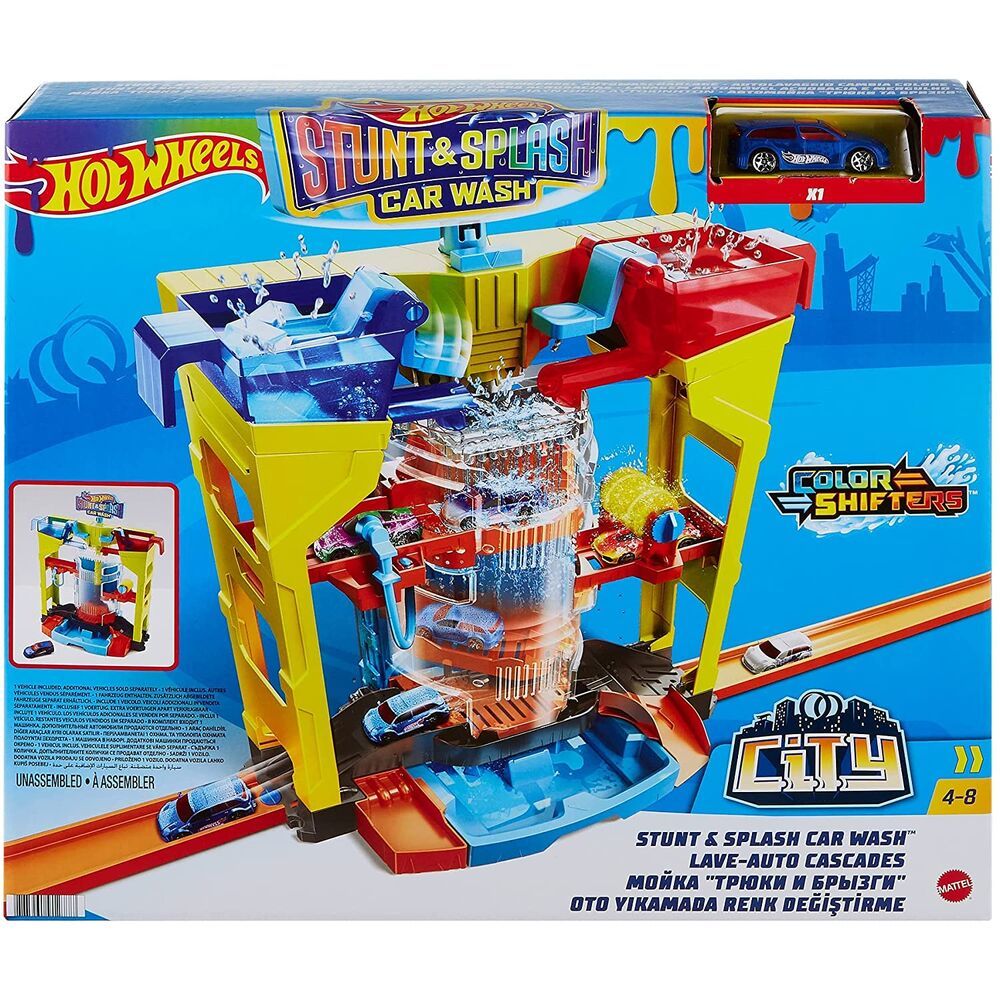 Hot Wheels Oto Yıkamada Renk Değiştirme Oyun Seti GRW37