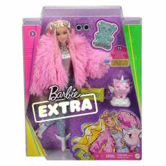 Barbie Extra Pembe Ceketli Bebek GRN28