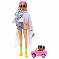 Barbie Extra Rengarenk Saçlar Bebeği GRN29