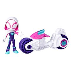 Spider And Hıs Amazıng Frıends Motorsiklet Ve Figür Spidey  F7461