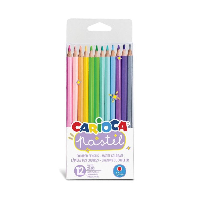 Carioca Kuru Boya Kalemi Pastel Renkler 12’li