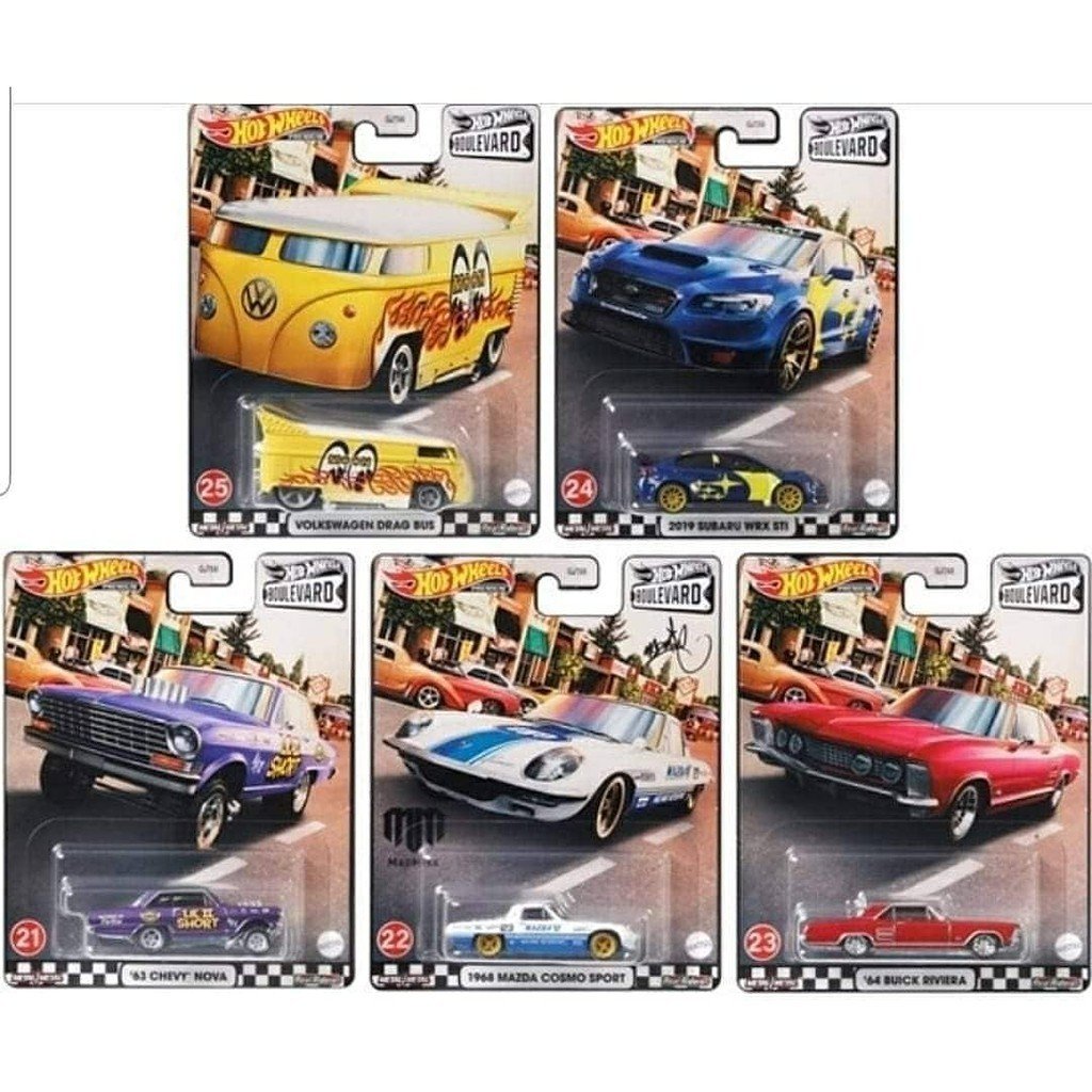 Hot Wheels Boulevard Premium Araçlar GJT68 5'li Set