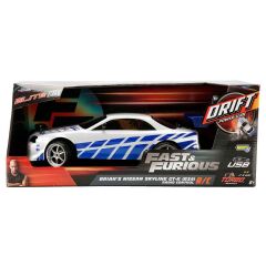 Sunman Oyuncak  Fast & Furious Brian’s Nissan Skyline GT-R (R34) USB Şarjlı Uzaktan Kumandalı Drift Araba
