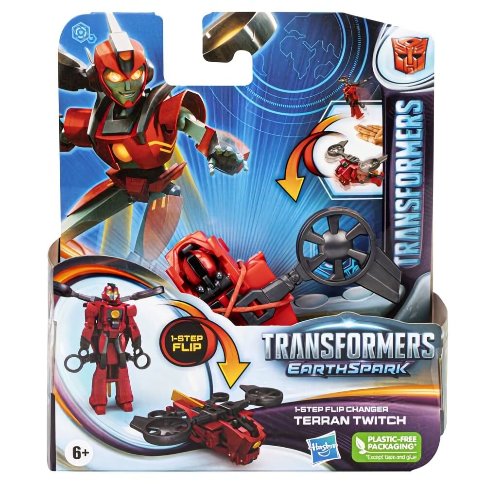 Transformers Earthspark Tek Adımda Dönüşen Figür Terran Twitch F6721