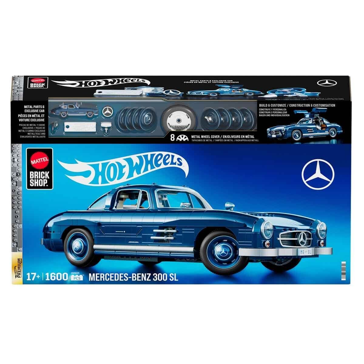 Hot Wheels Premium Serisi Mercedes-Benz 300 SL Araba Yapım Seti 1600 Parça HWW25