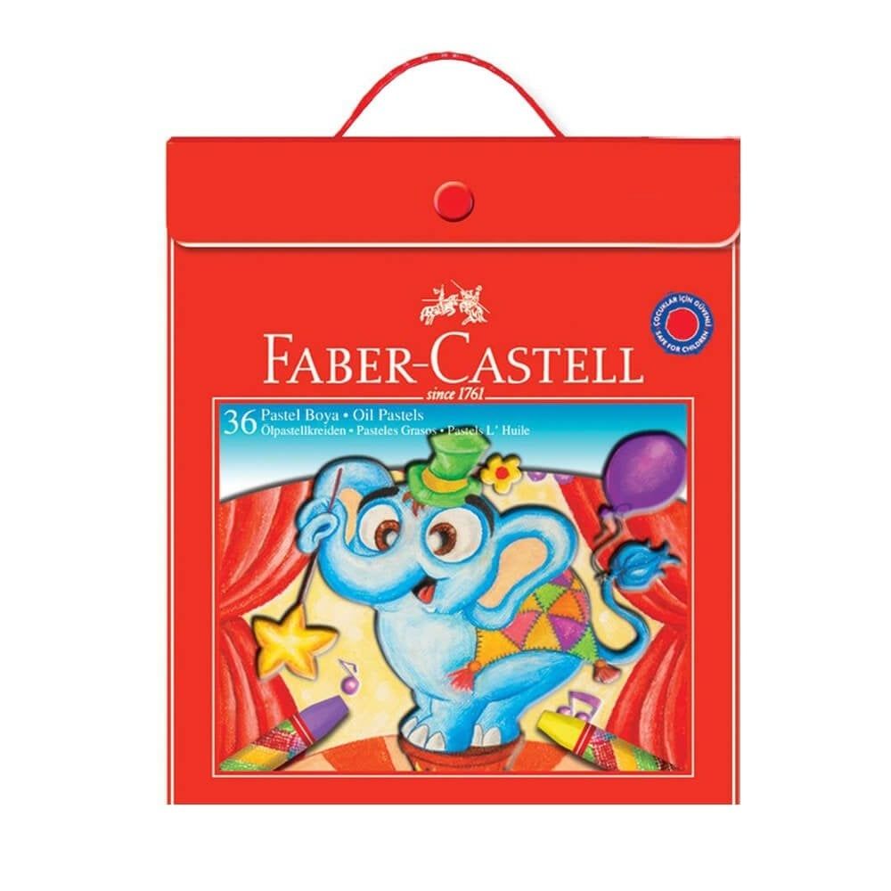 FABER PASTEL BOYA 36 RENK PLASTİK ÇANTALI