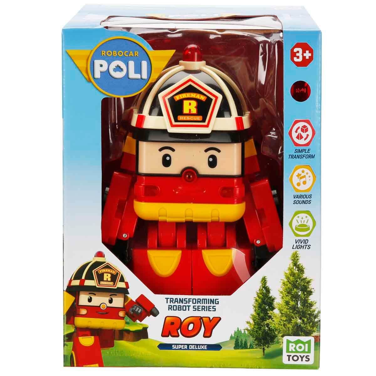 ROBOCAR POLİ BÜYÜK TRANSFORMİNG ROBOT ROY SESLİ IŞIKLI
