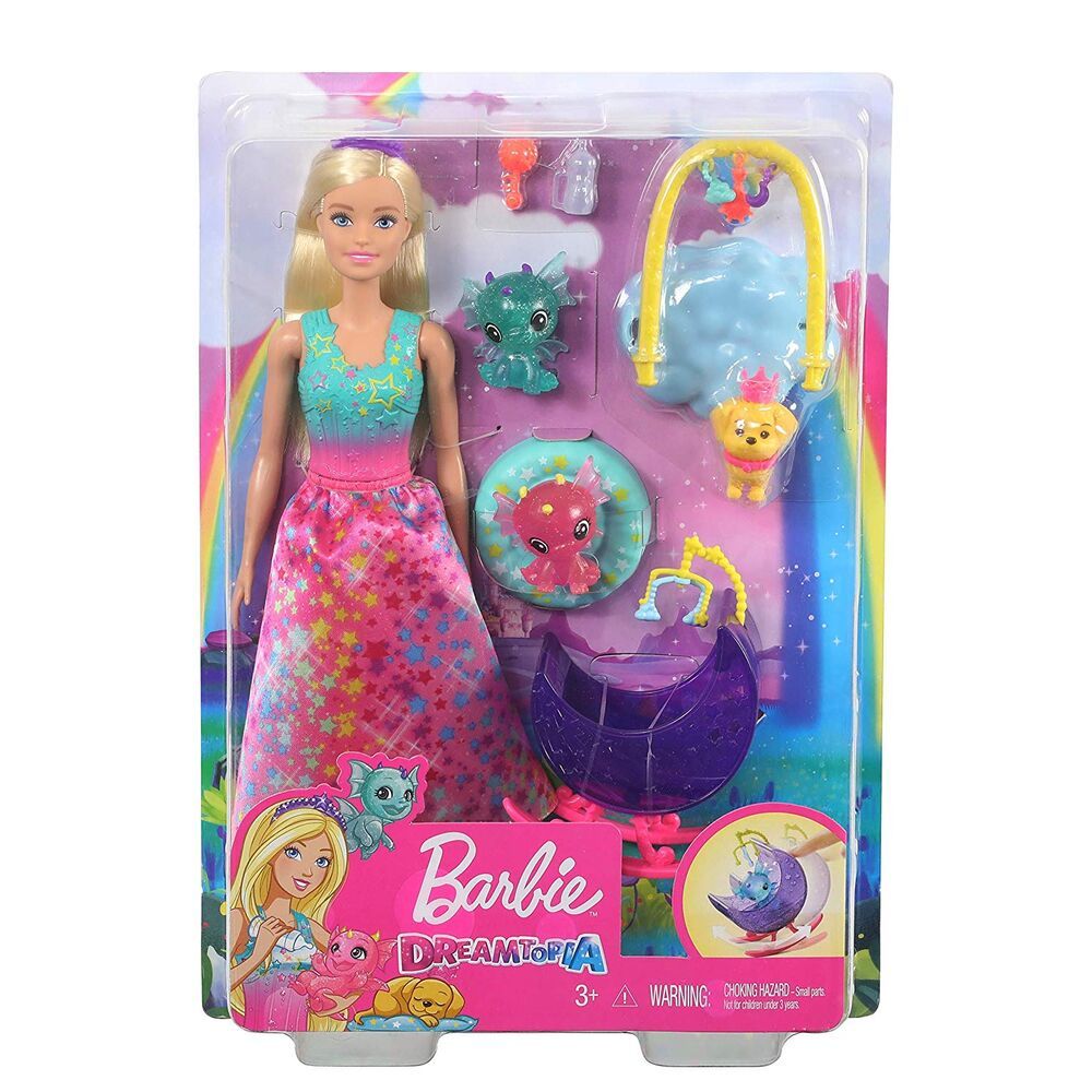 Barbie Dreamtopia Prenses Bebek ve Aksesuarları Oyun Setleri Uyku Temalı GJK51