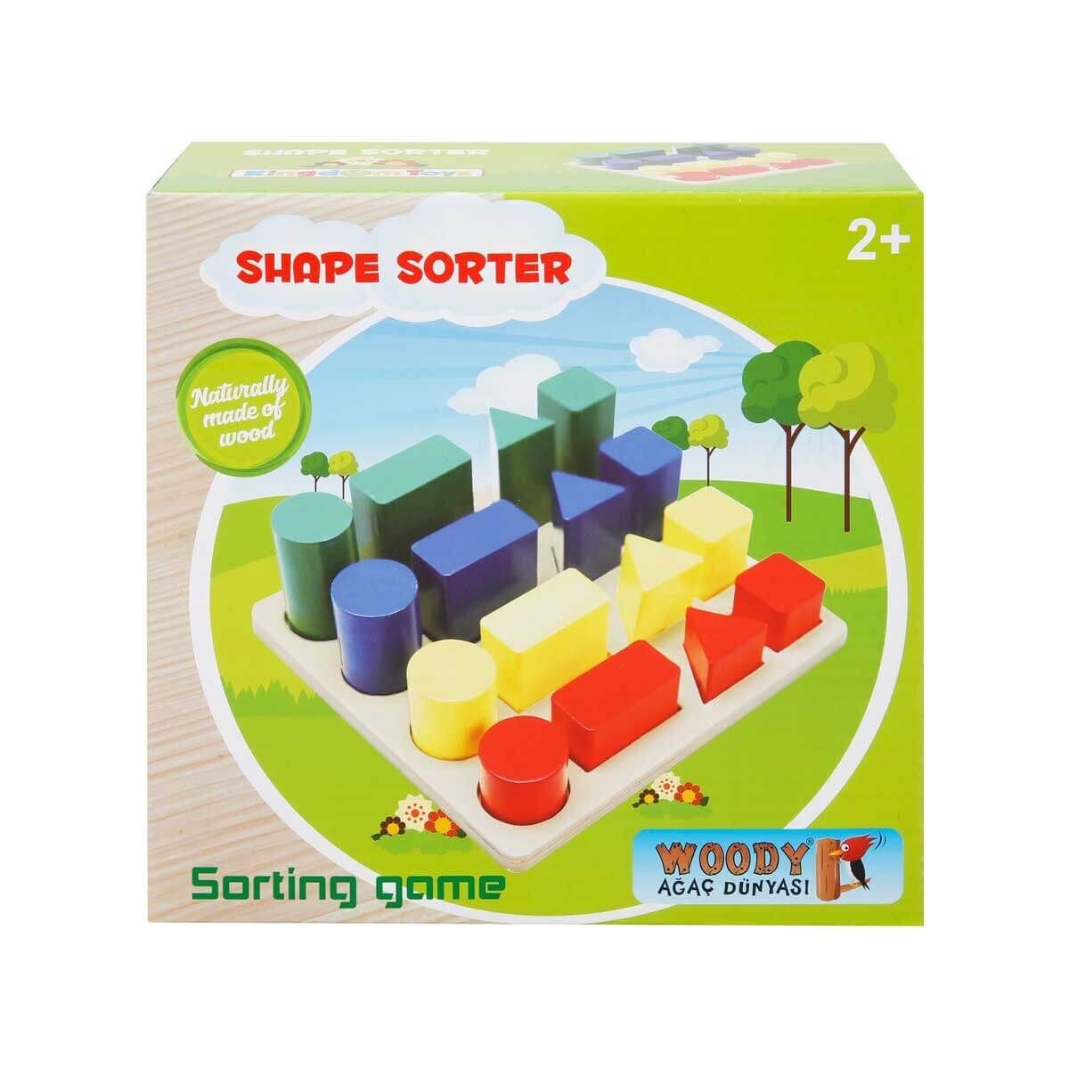 Sunman Woody Ahşap Bultak Geometrik Şekiller 16 Parça