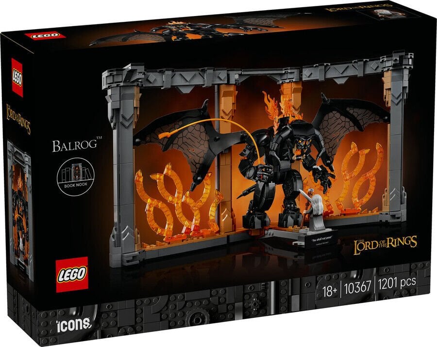 LEGO Icons Yüzüklerin Efendisi Balrog Kitaplık Dekoru 10367
