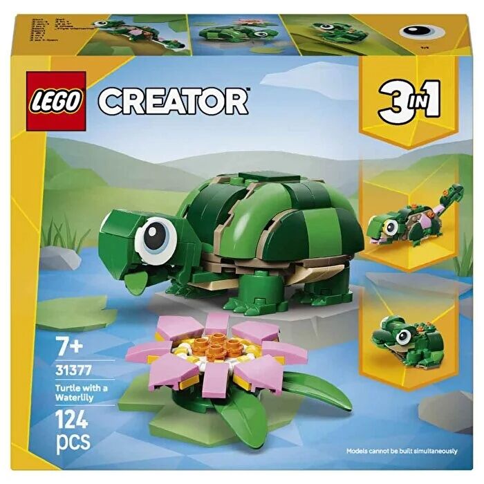 LEGO Creator 3’ü 1 Arada Kaplumbağa ile Nilüfer Çiçeği 31377