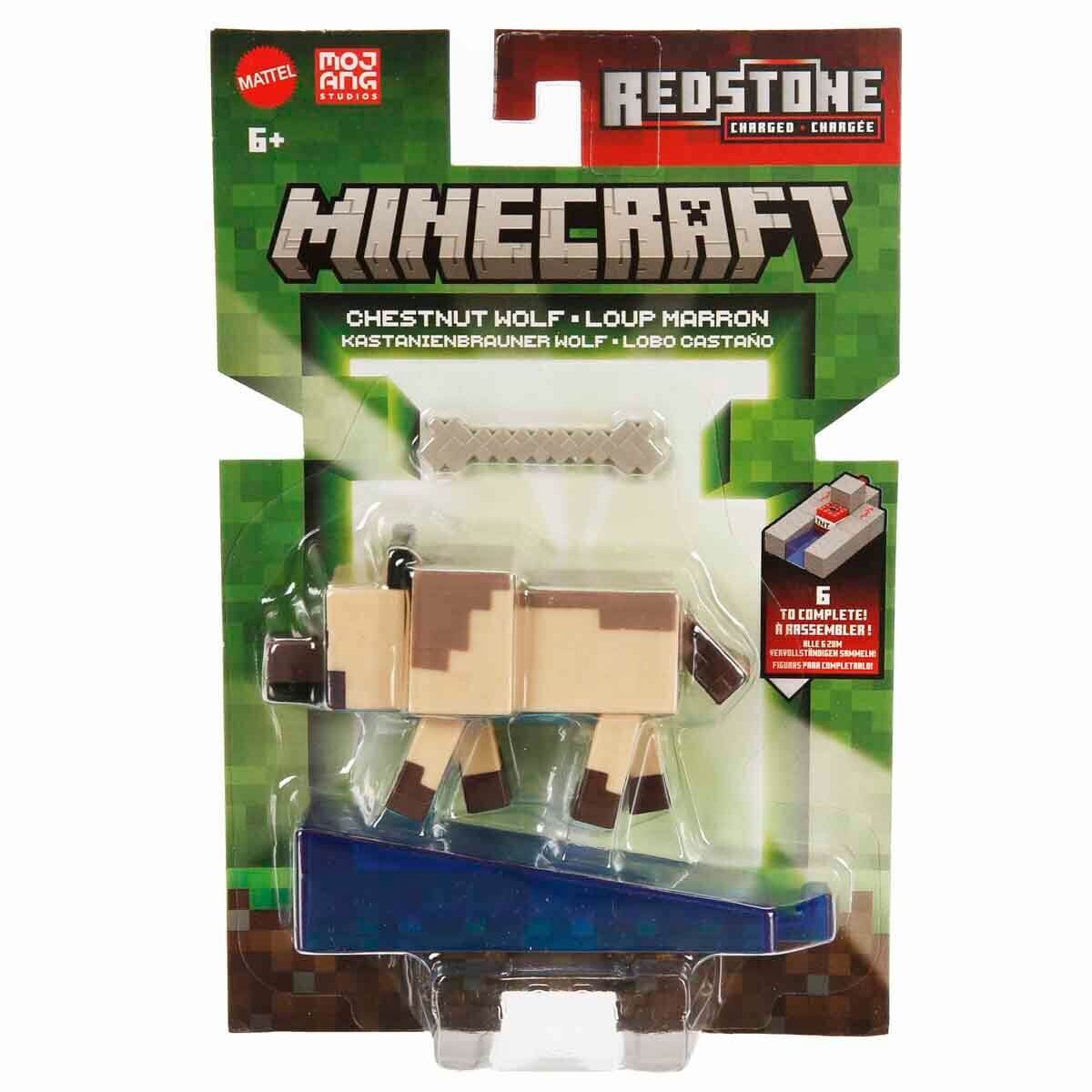 Minecraft Redstone Charged Chestnut Wolf JJR90