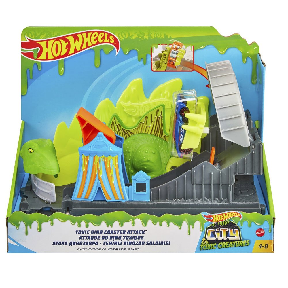 Hot Wheels Şehirde Yaratık Macerası Dinozor Saldırısı GTT68