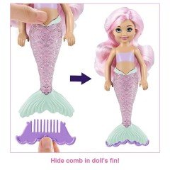 Barbie Color Reveal Renk Değiştiren Sürpriz Chelsea Bebekler S3 GTP53