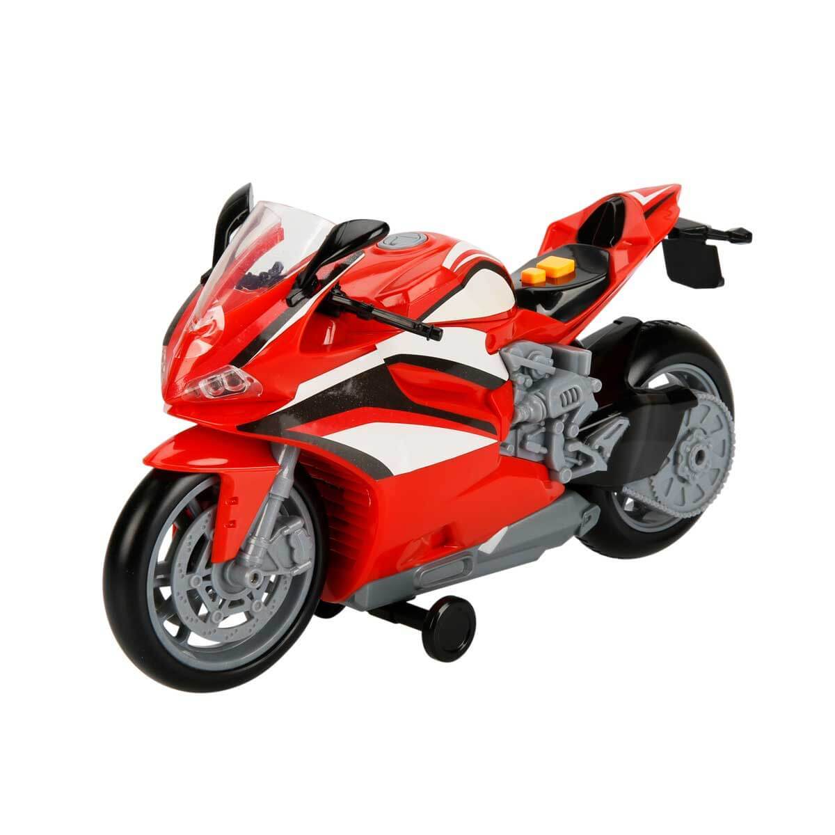 Teamsterz Sesli ve Işıklı Kırmızı Motosiklet 27 cm.