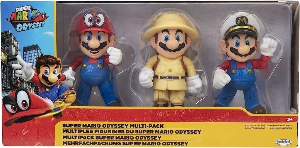 Nintendo Süper Mario Mario Odyssey Set 3lü Paket 10 cm. 12932