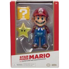 Nintendo Süper Mario Figürü Mario ve Star Koleksiyoncu Kutusunda 10 cm. 13259