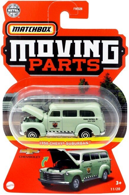 Matchbox Moving Parts 1950 CHEVY SUBURBAN GWB43
