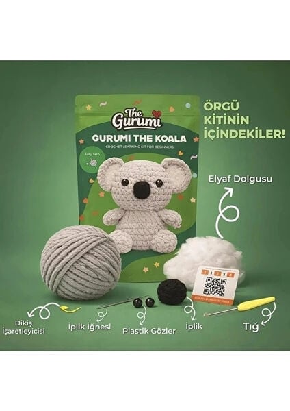 THE GURUMİ KOALA ÖRGÜ ÖĞRENME KİTİ TG005
