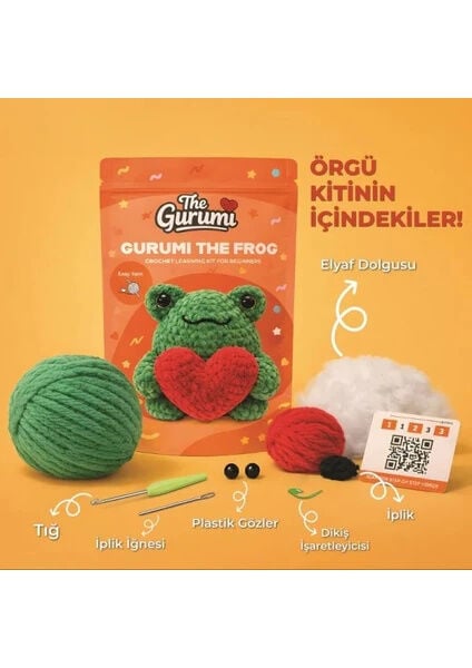 THE GURUMİ KURBAĞA  ÖRGÜ ÖĞRENME KİTİ TG004