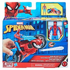Spiderman Web Blast Cycle Figür ve Araç Seti F6899