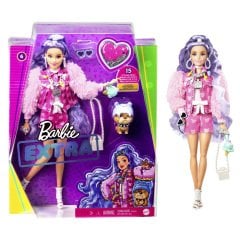 Barbie Extra Mor Saçlı Bebek GXF08