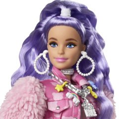Barbie Extra Mor Saçlı Bebek GXF08