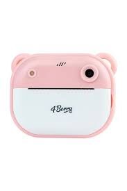 4Berry C10 Çocuk Kamerası Hd Ekranlı Termal Etiket ve Fotograf Baskı Pembe