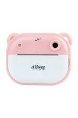 4Berry C10 Çocuk Kamerası Hd Ekranlı Termal Etiket ve Fotograf Baskı Pembe