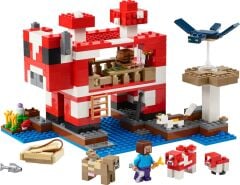 LEGO Minecraft Mooshroom Evi Çocuklar için Ada Oyuncağı 21270