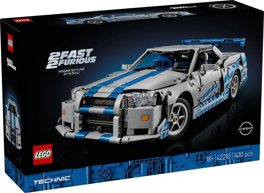 LEGO Technic Daha Hızlı Daha Öfkeli Nissan Skyline GT-R (R34) Araba 42210