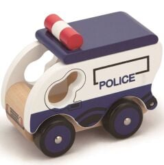 VİGA TOYS AHŞAP POLİS ARABASI