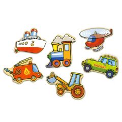 VİGA TOYS AHŞAP MANYETİK TAŞITLAR