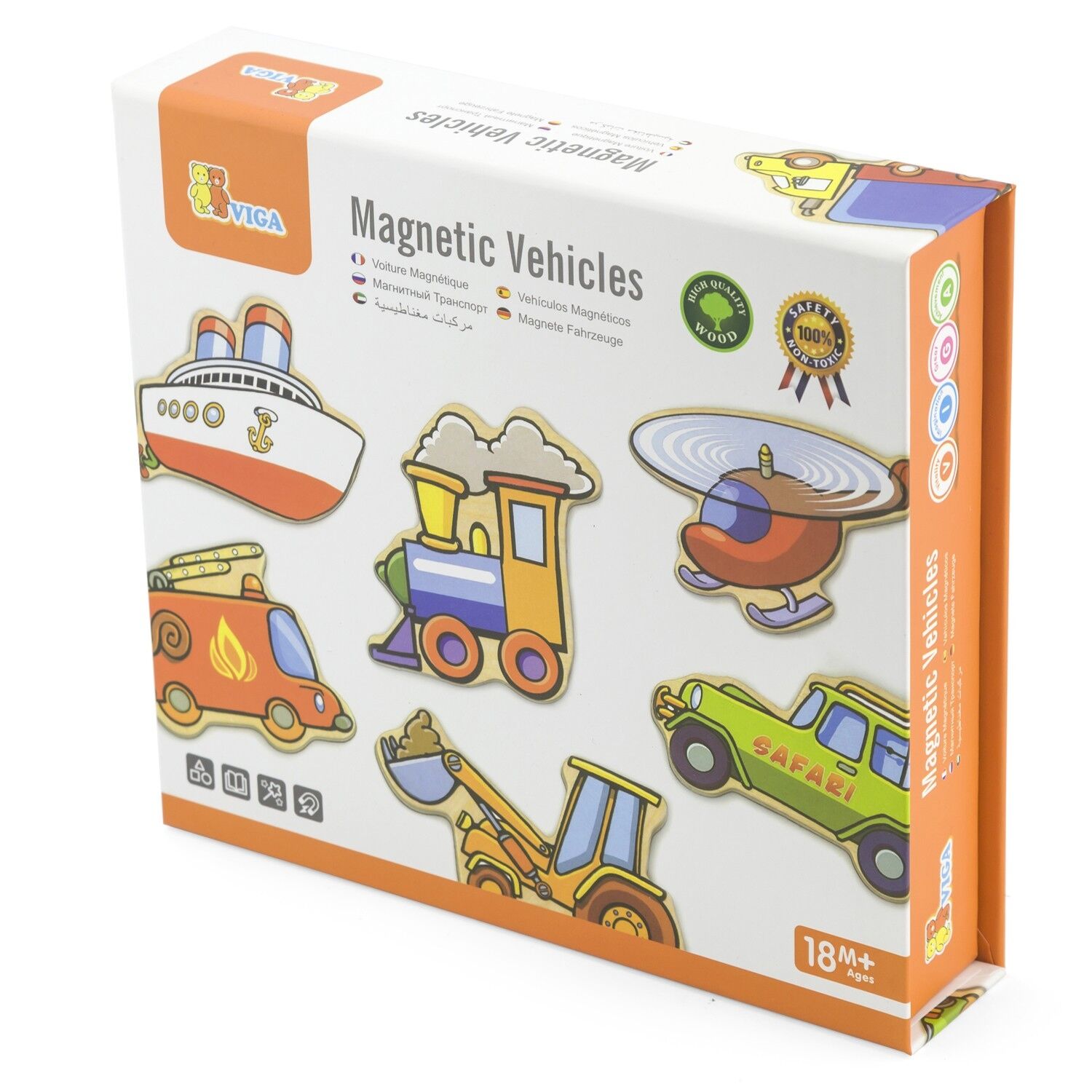 VİGA TOYS AHŞAP MANYETİK TAŞITLAR