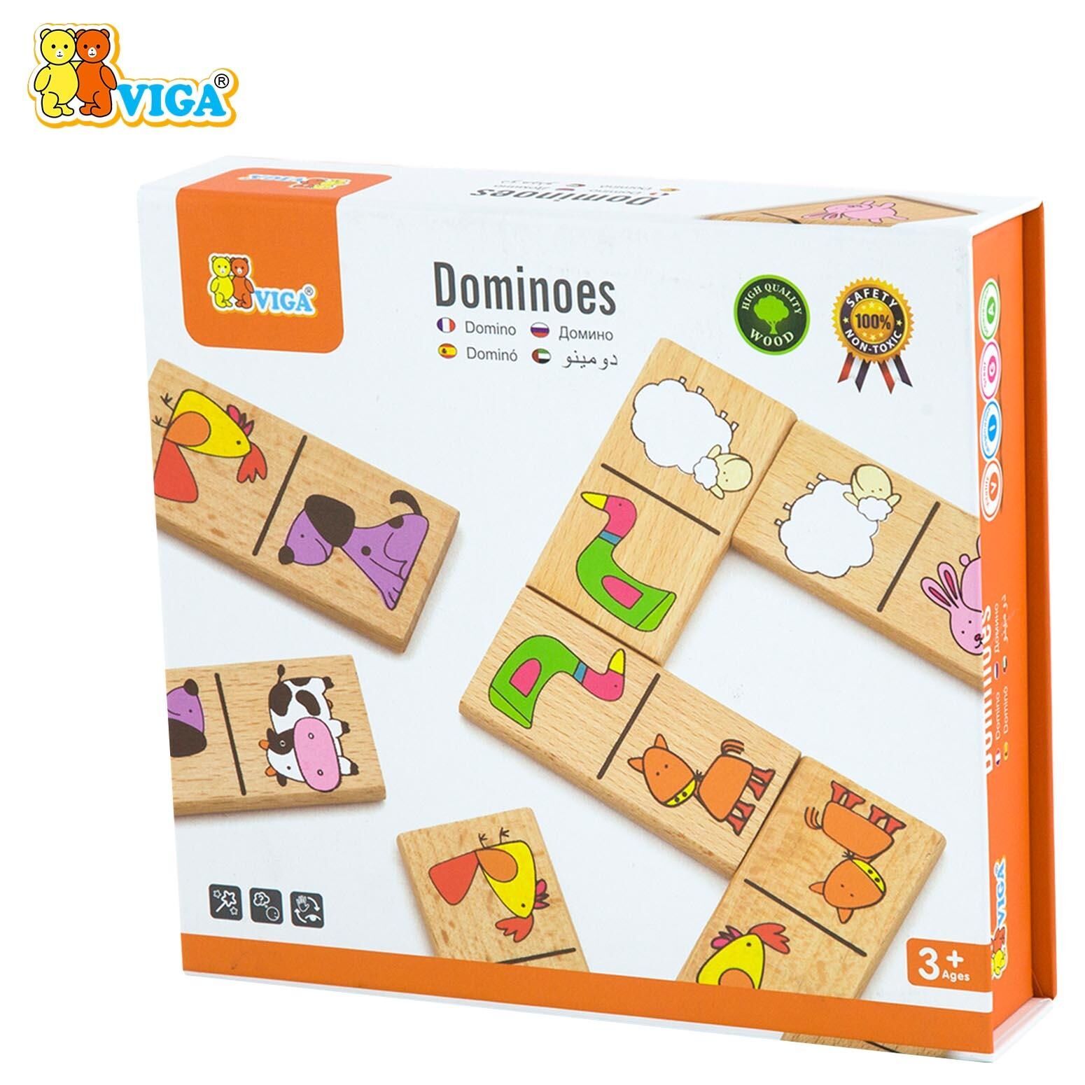 VİGA TOYS AHŞAP DOMİNO TAŞITLAR