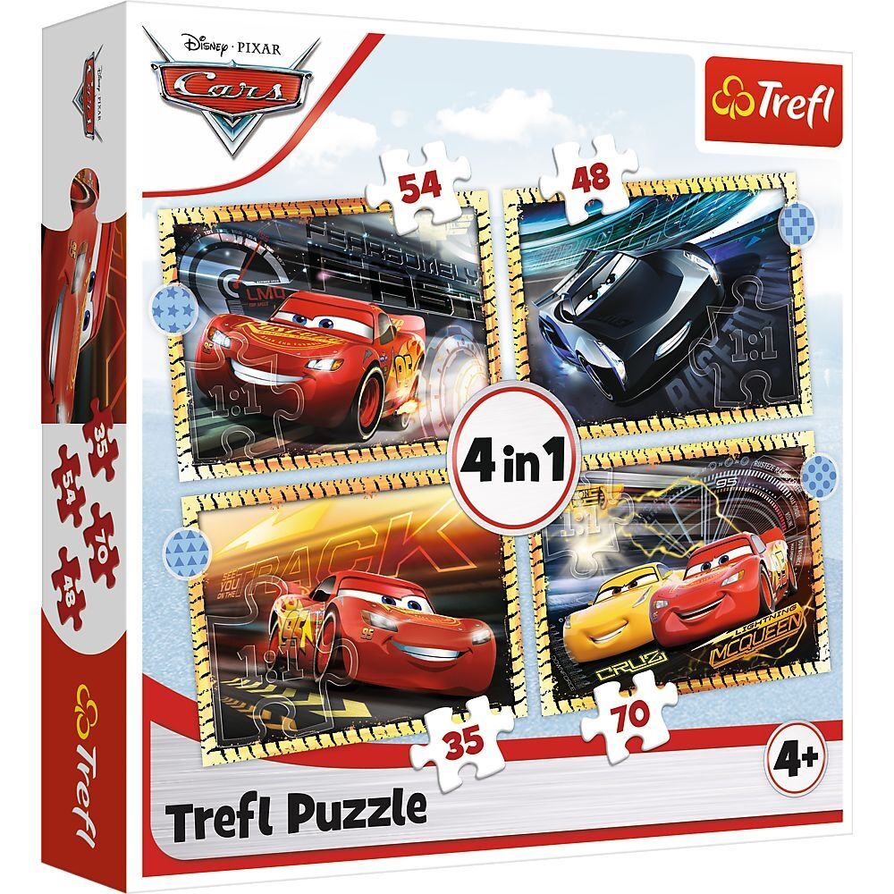 Trefl Cars 4 ü1 Arada Puzzle 207 Parça