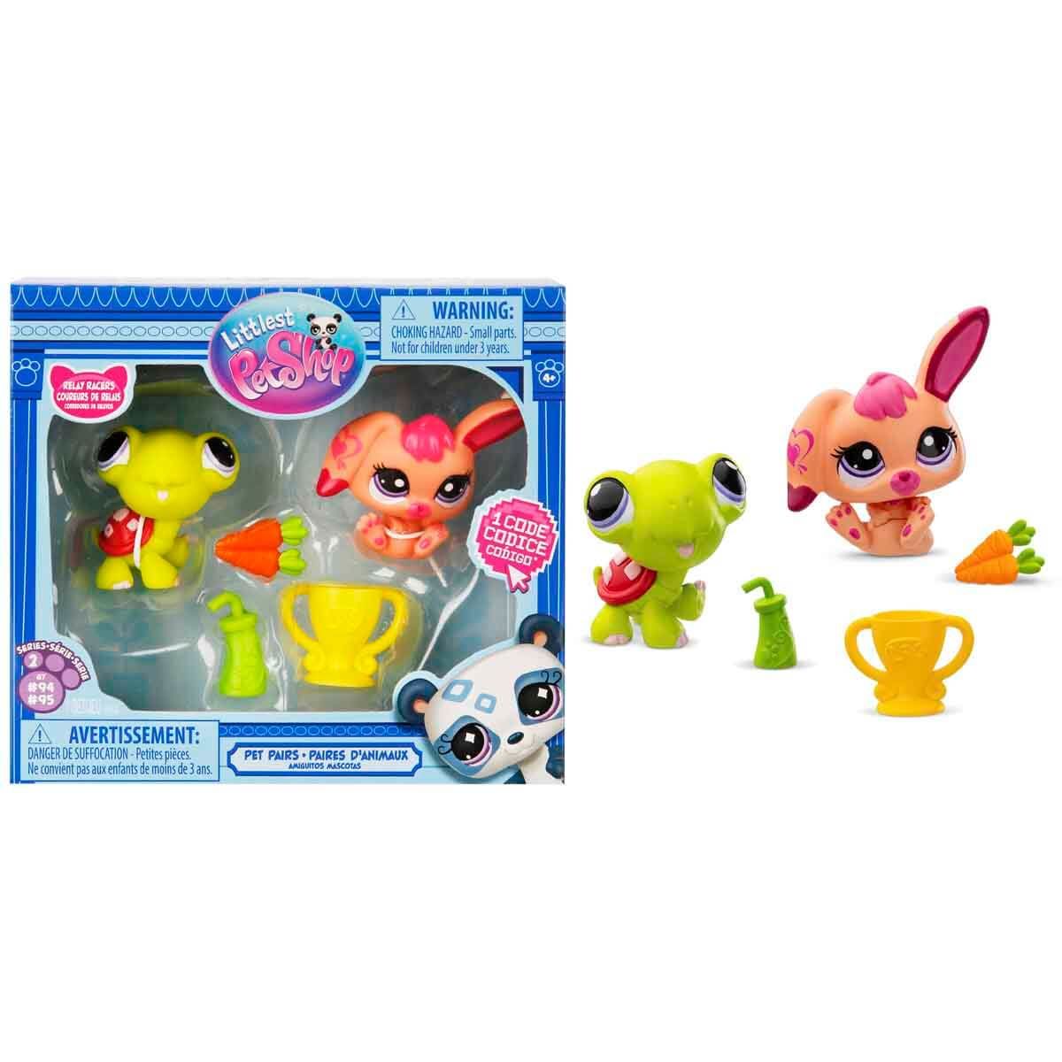 Littlest Pet Shop Minişler 2’li Figür Seti S2 - 94&95 Kaplumbağa Ve Tavşan