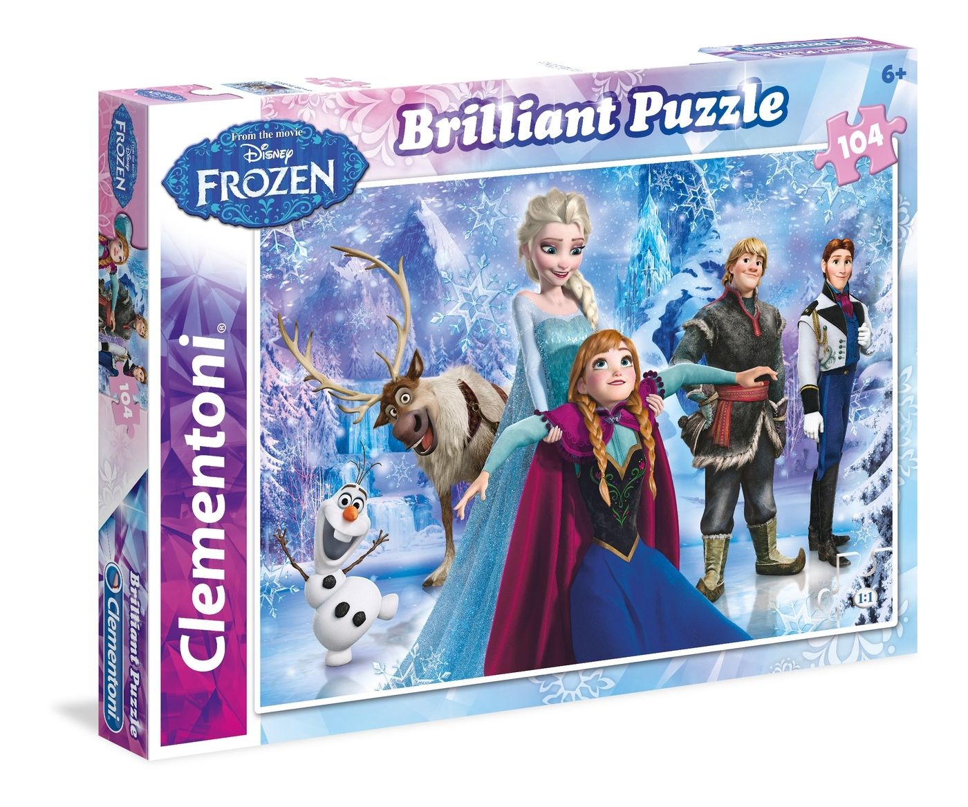 CLEMENTONİ DİSNEY FROZEN BRİLLİANT PUZZLE 104 PARÇA