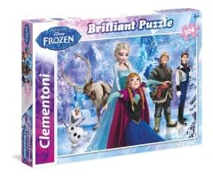 CLEMENTONİ DİSNEY FROZEN BRİLLİANT PUZZLE 104 PARÇA