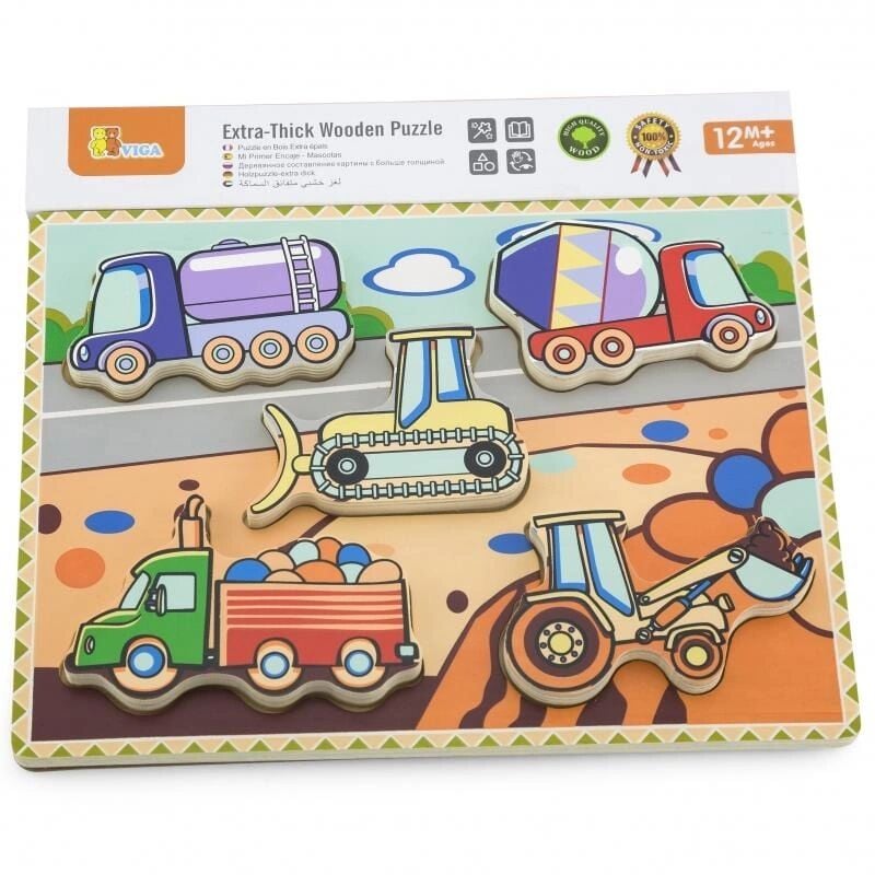 VİGA TOYS AHŞAP 2D İŞ ARAÇLARI PUZZLE