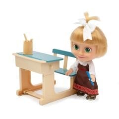Masha İle Koca Ayı  Bebek Okul Oyun Setı 12 cm.