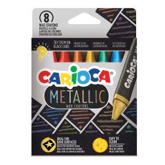 CARİOCA JUMBO ÜÇGEN MUM BOYA KALEMİ METALİK 8’Lİ
